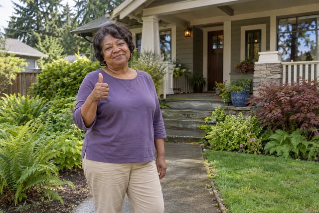 Person giving a thumbs up