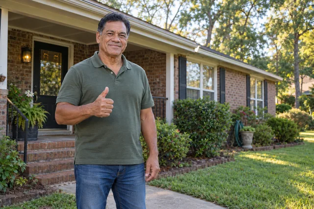 Person giving a thumbs up