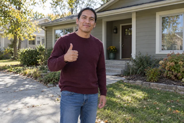 Person giving a thumbs up